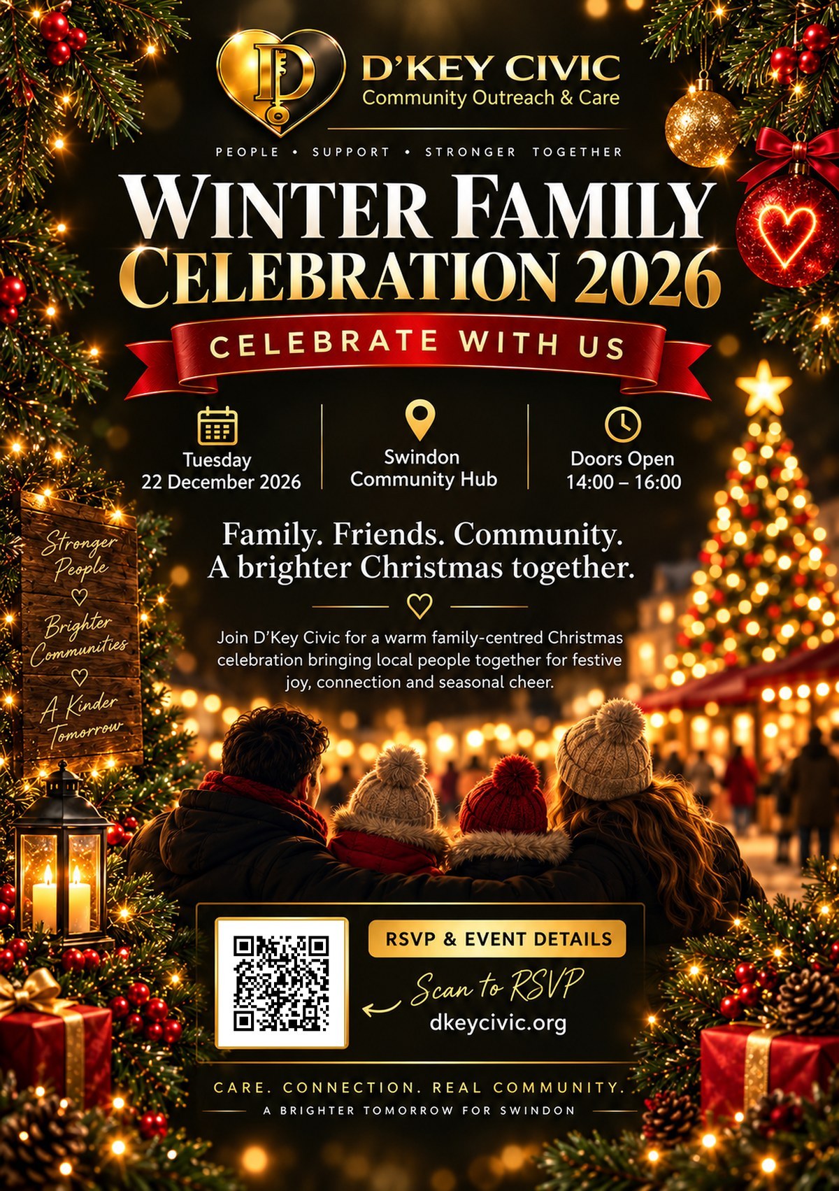 D'Key Civic Winter Family Celebration 2026 in Swindon