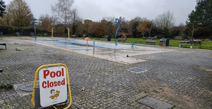 Coate Water Splash Park Closed